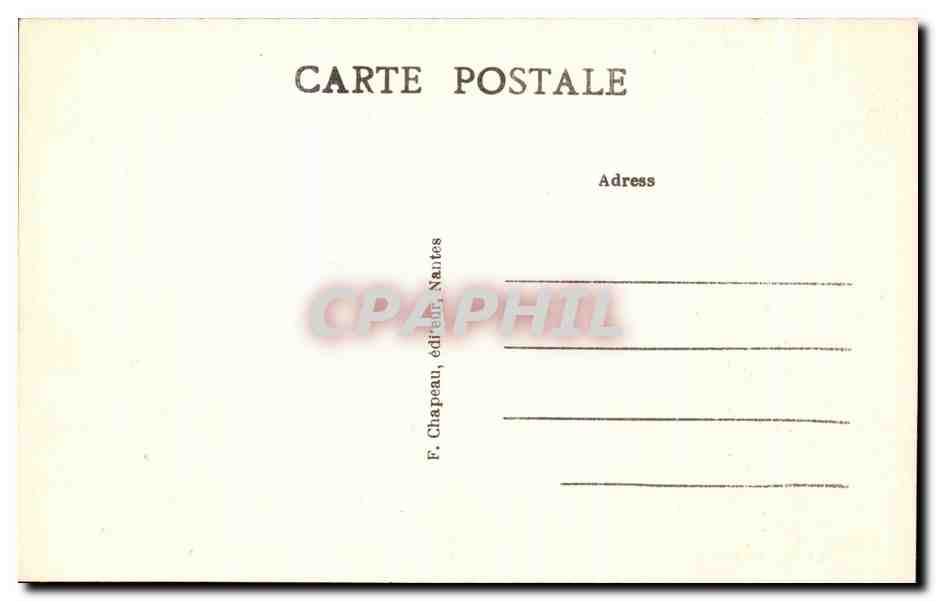 CPA Guerande Colleglale Saint Aubin Portail Et Chaire Exterieure — Rückseite