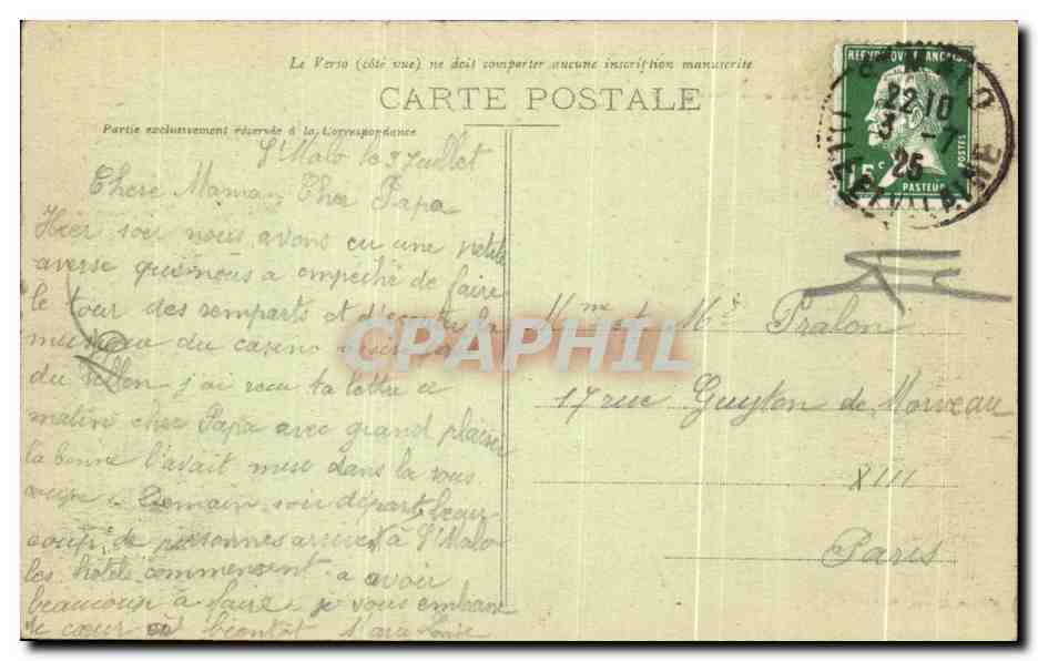 Côte d'Emeraude - Emerald Coast - Le Sillon sur une journée orageuse - Édition Guérin, Saint-Malo (Ille-et-Vilaine) — Reverso