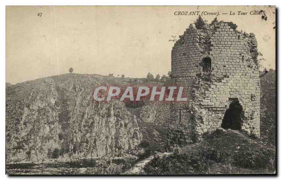 CPA Crozant la Tour Colin