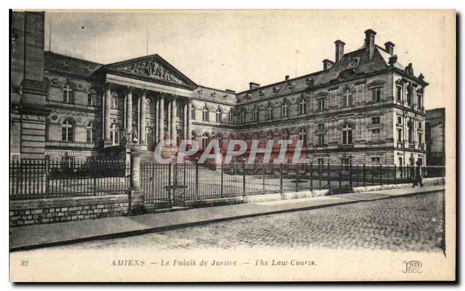 CPA Amiens le Palais de Jusice 