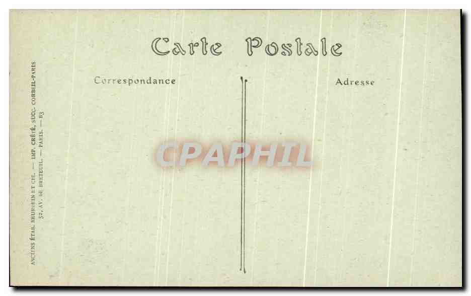CPA Amiens le Palais de Jusice  — Rückseite