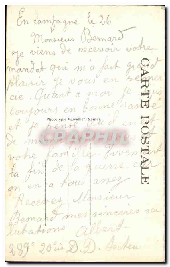 Verdun — Rue Beaurepaire après le bombardement — L. H., Visé Paris — Rückseite