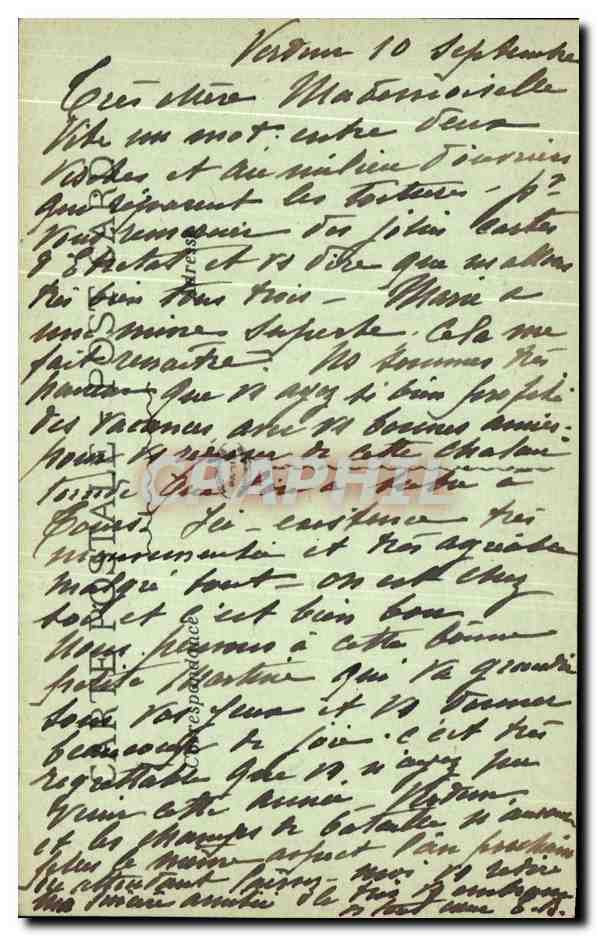 Verdun bombardé — Rue Mazel, tout un quartier en ruines — La Pensée, n° 2513 — Rückseite
