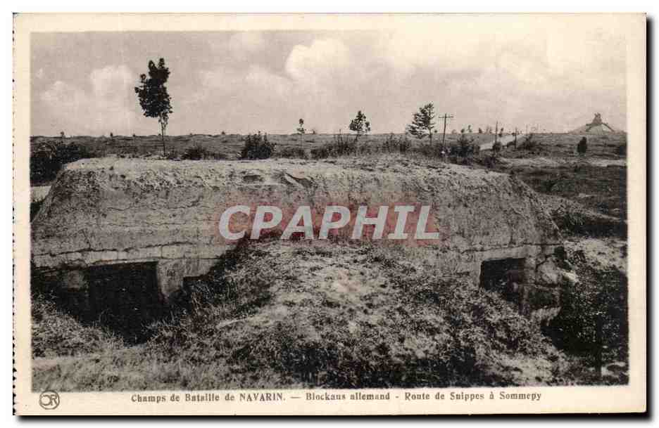 CPA Champs de Bataille de Navarin Blockaus allemand Militaria