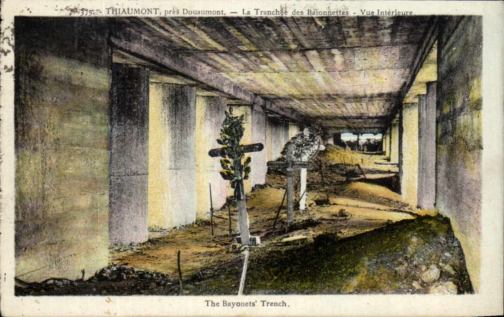 Thiaumont, près Douaumont — La Tranchée des Baïonnettes — Vue Intérieure — Édition Verdun
