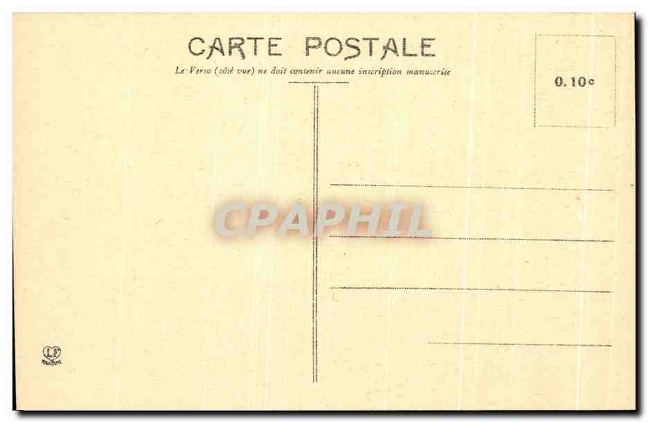 CPA Biarritz Le Rocher De La Vierge Et Son Port — Verso