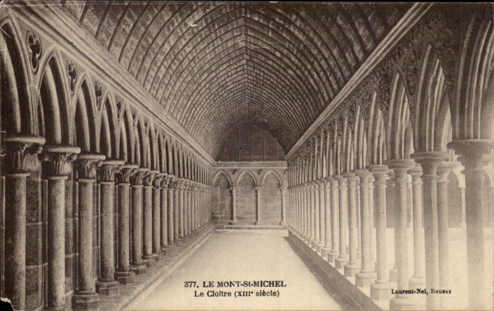 Le Cloître (XIIIe siècle) — Mont-Saint-Michel — Laurent-Nel, Rennes