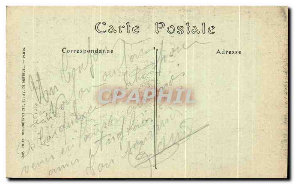 Noyon — Intérieur d'une maison en ruines (mars 1917) — Édition N° 879 — Rückseite