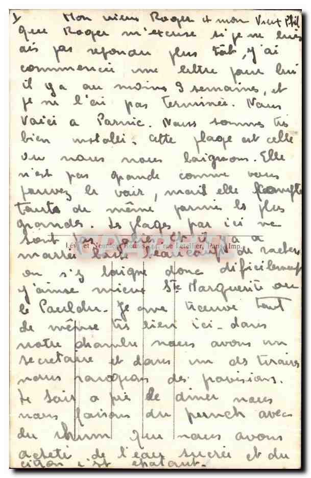 CPA Sainte Marie Sur Mer Plage des sablons — Rückseite