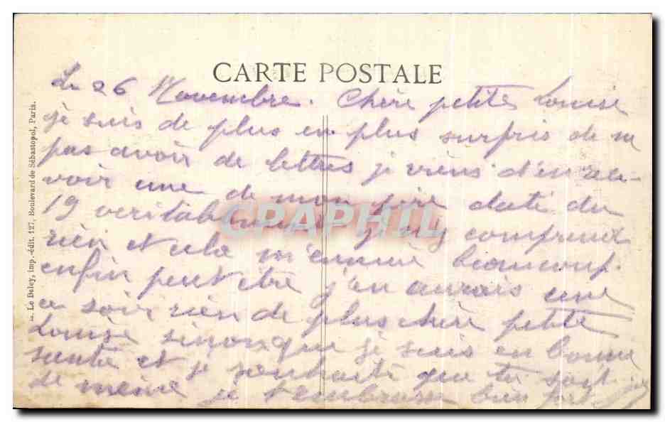 CPA Guerre Villers Au Bois Militaria — Rückseite