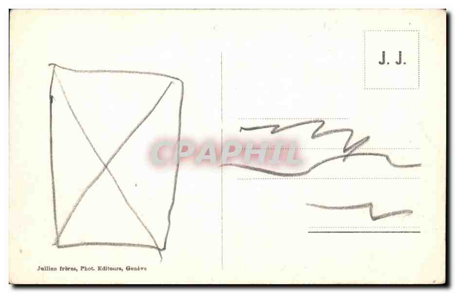 Argentière — Le Glacier, Aiguille du Chardonnnet et Aiguille Verte — J.J. 96 — Reverso