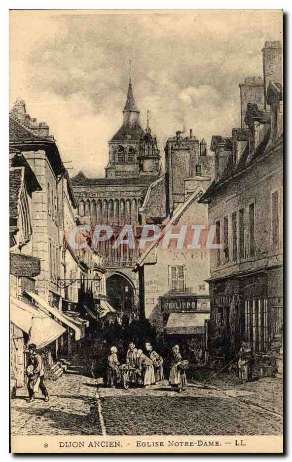 CPA Dijon Ancien Eglise Notre Dame
