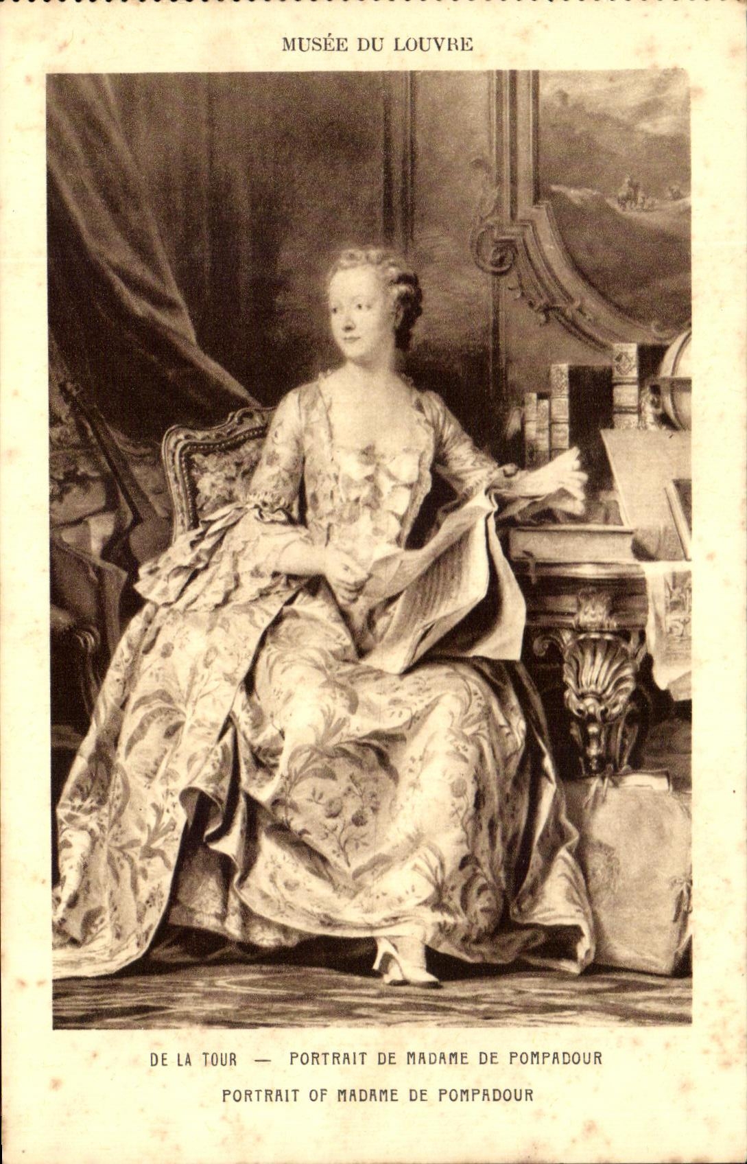 CPA Musee Du Louvre Tour Portrait De Madame De Pompadour Paris 
