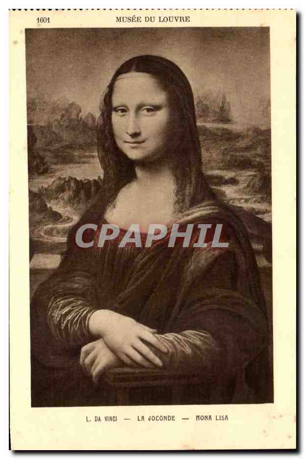 CPA Musee Du Louvre Da Vinci La Joconde Paris 