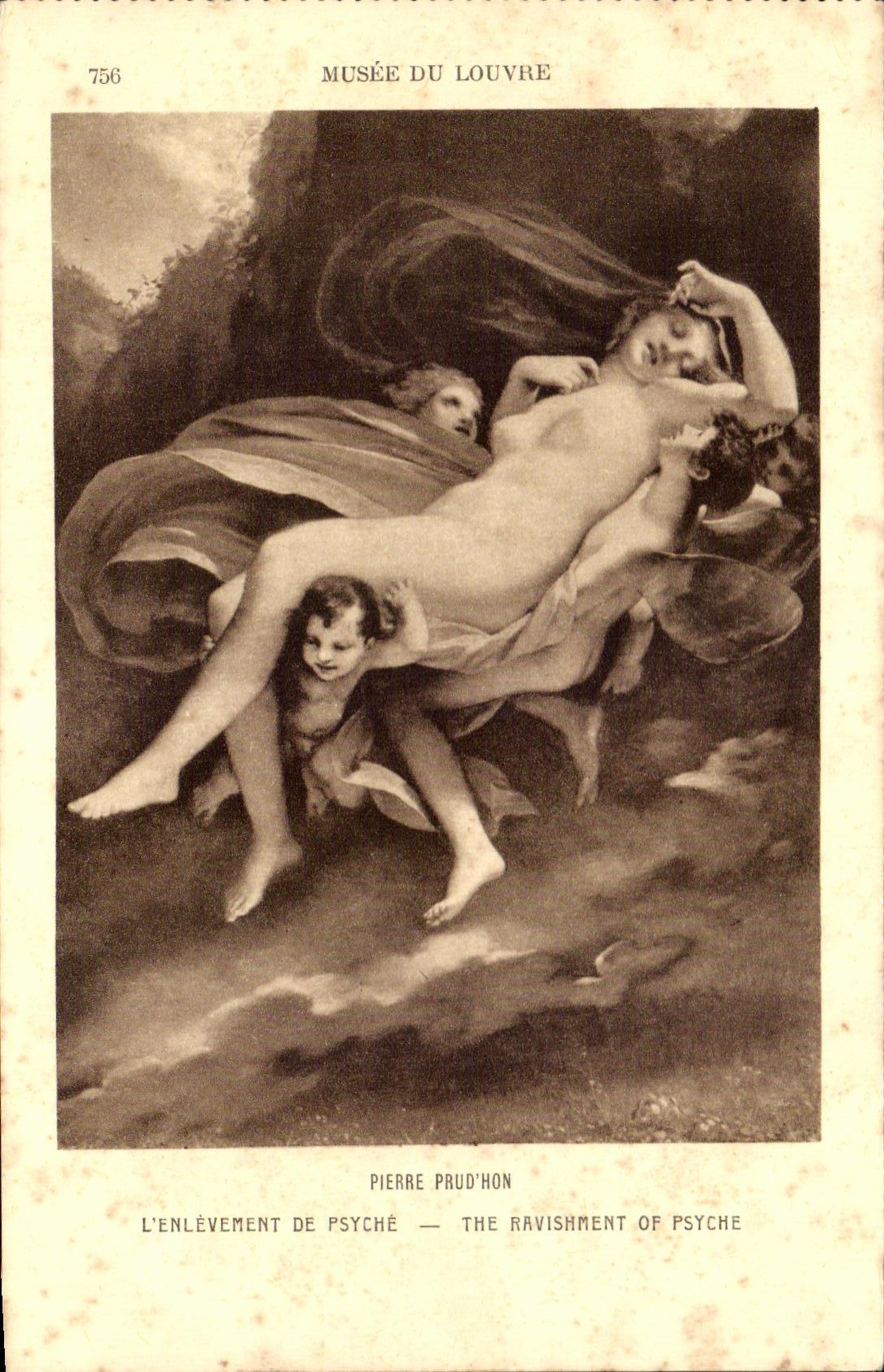 CPA Musee Du Louvre Pierre Prud'HOn L'Enlevement De Psyche 