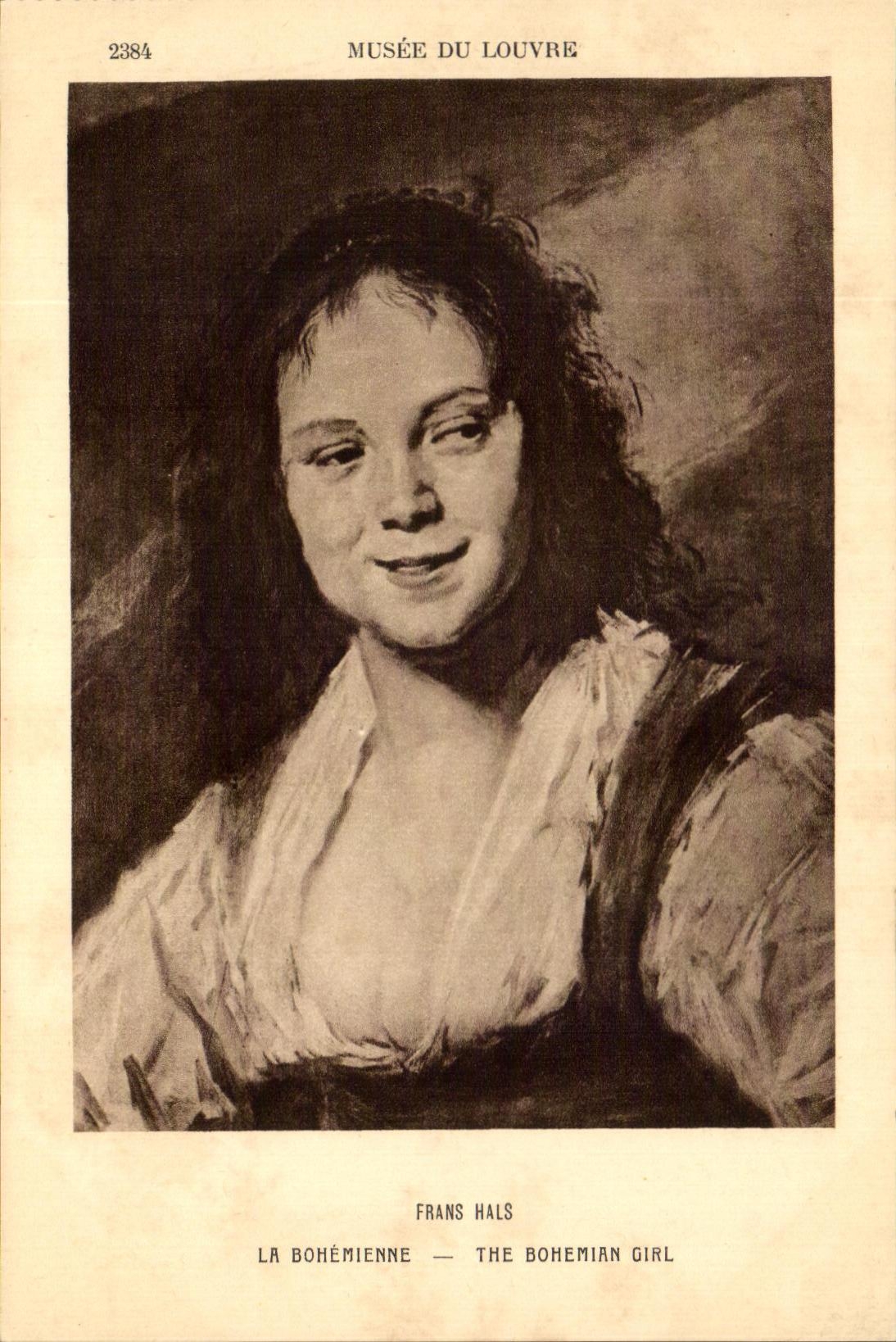 CPA Musee Du Louvre Frans Hals La Bohemienne 