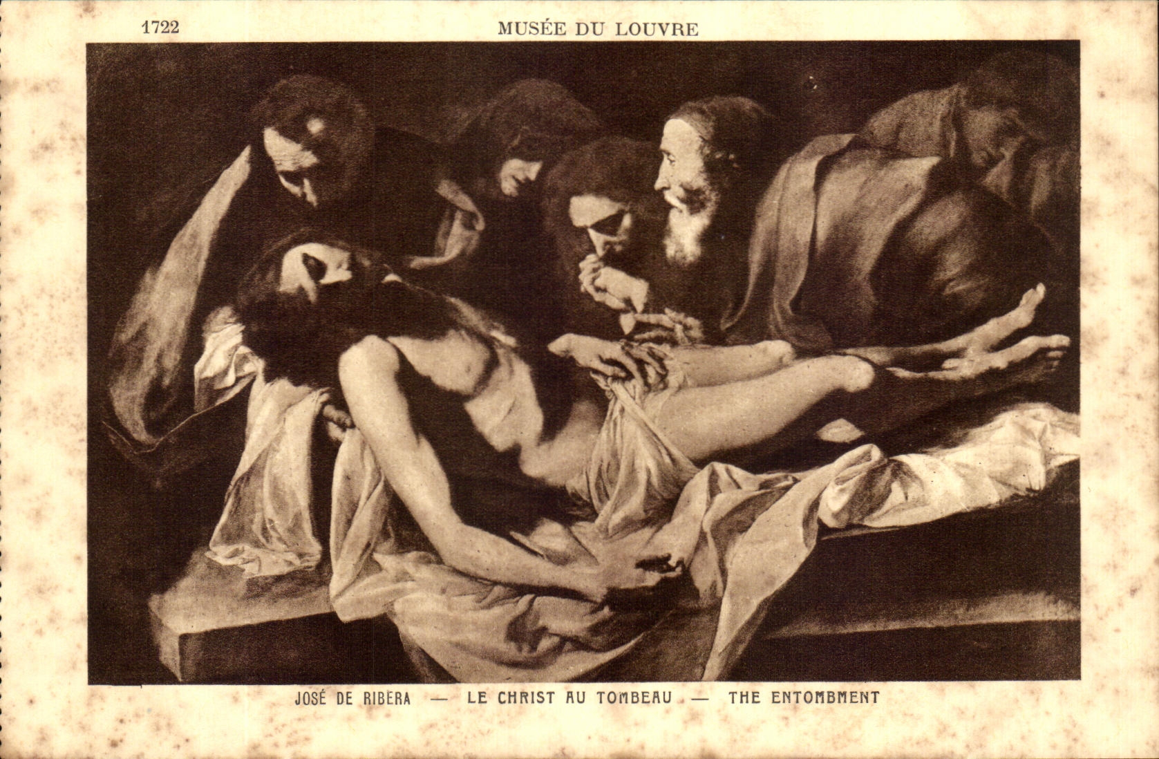 CPA Musee De Louvre De Ribera Le Christ Au Tombeau Paris 