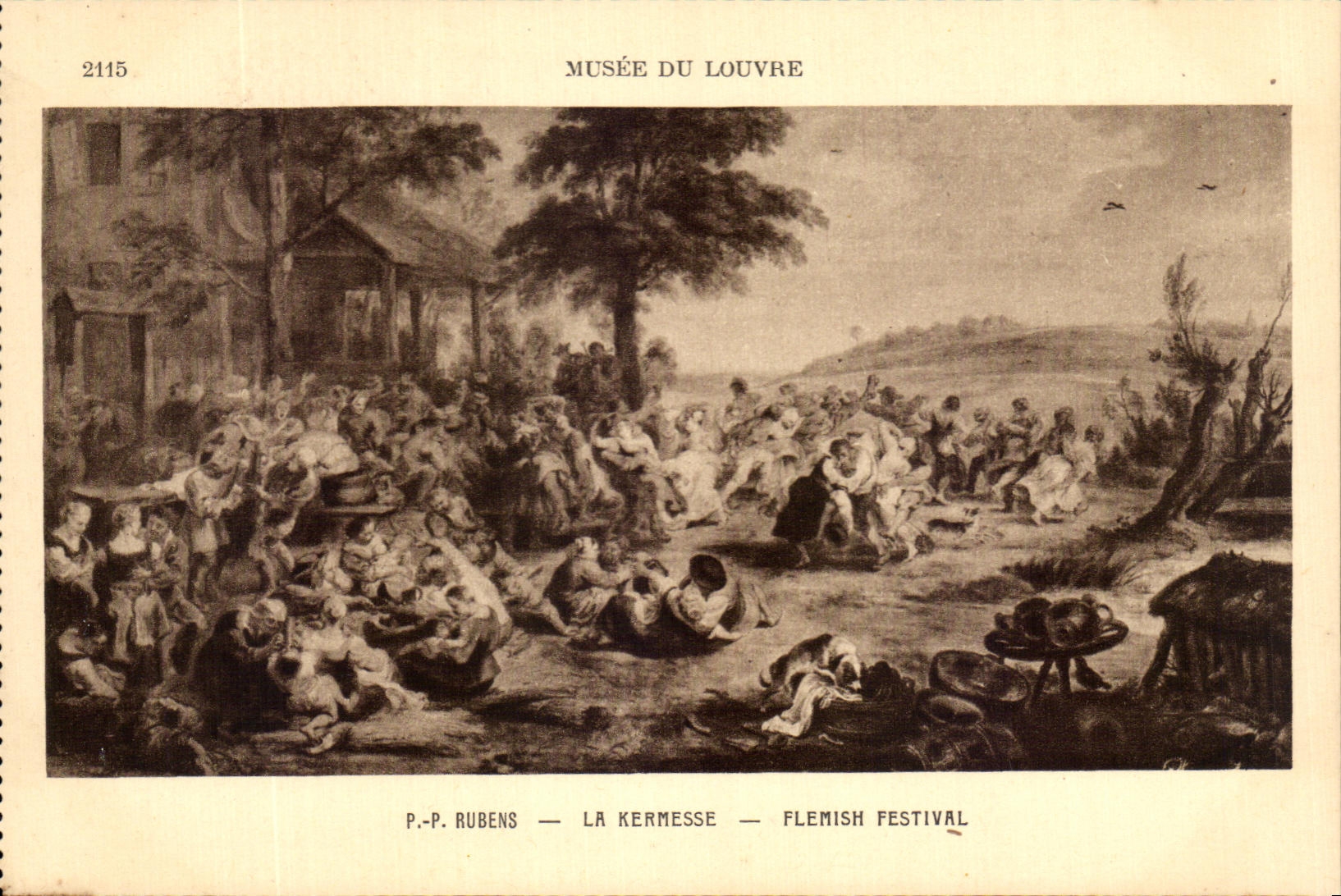 La Kermesse — Flemish Festival — P.-P. Rubens — Musée du Louvre