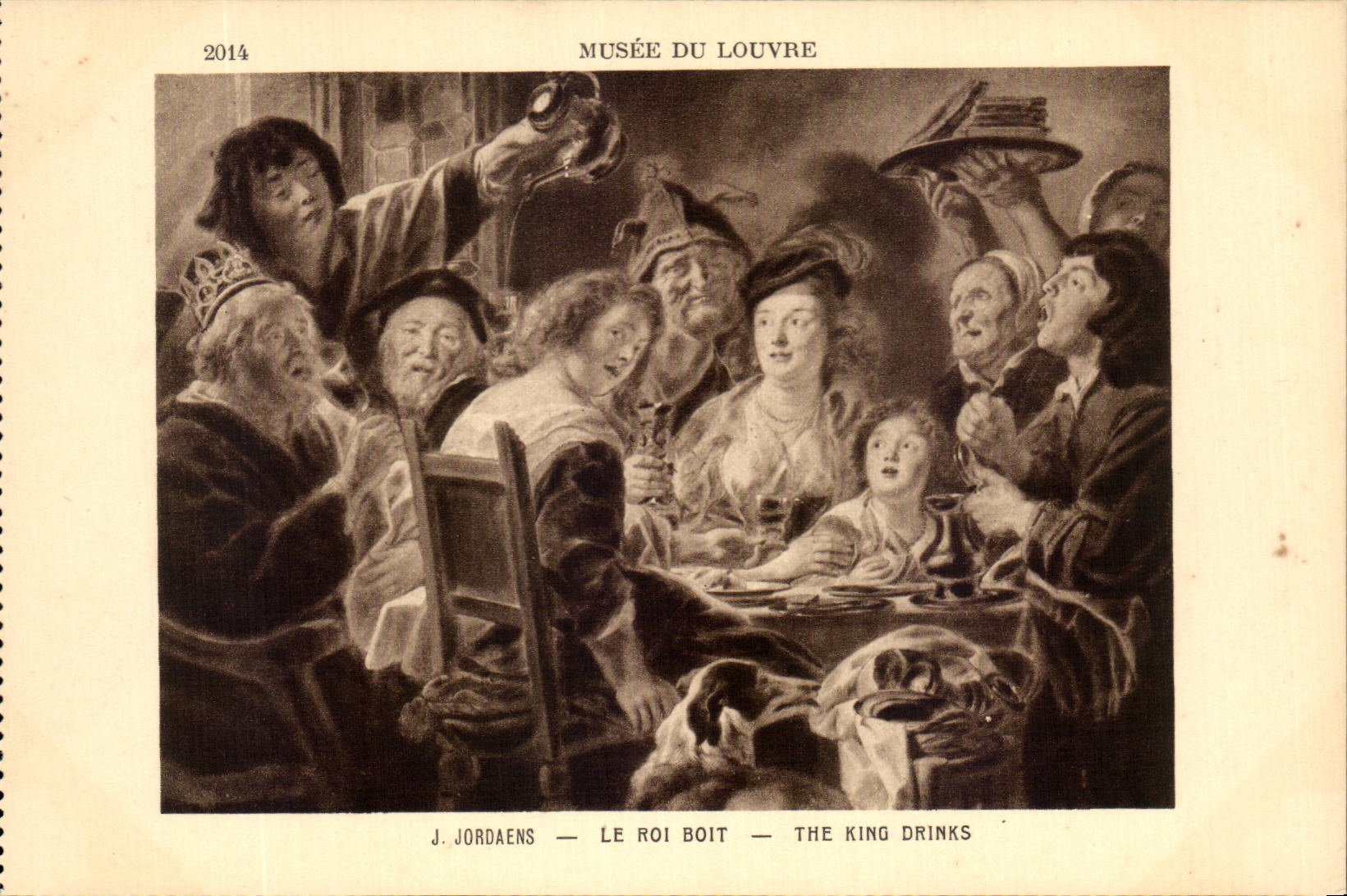 CPA Musee De Louvre Jordaens Le Roi Paris