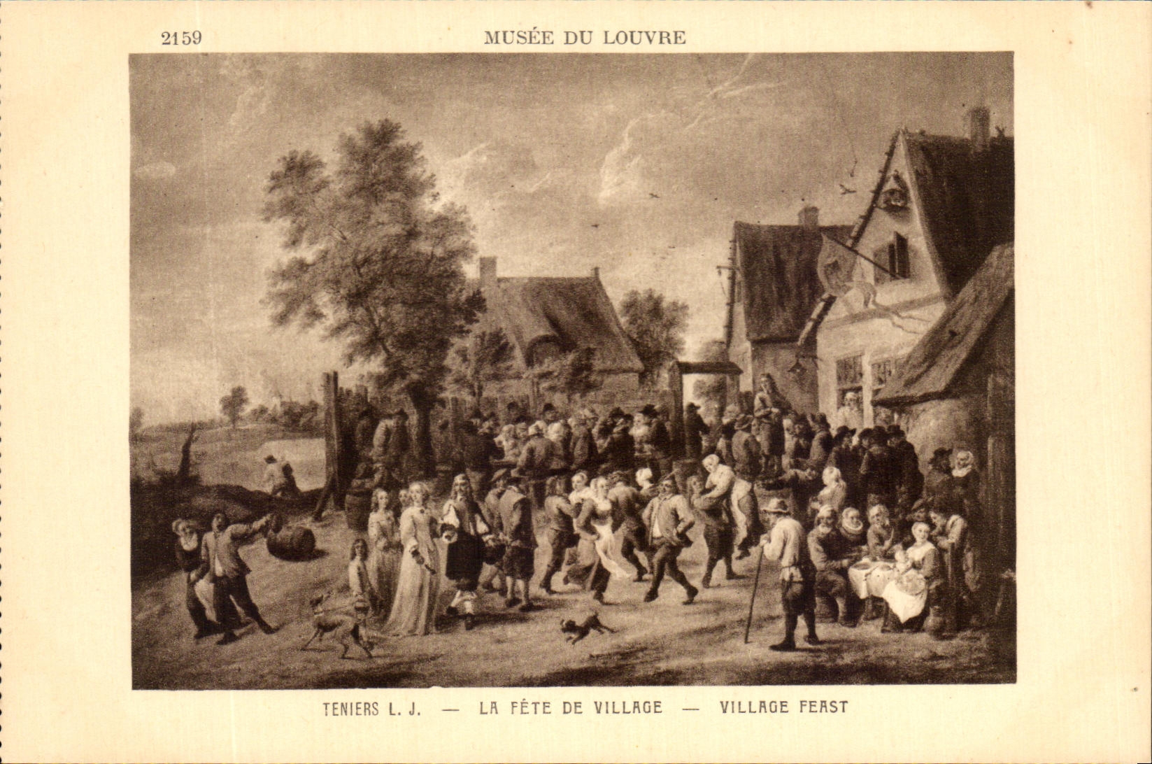 CPA Musee De Louvre Teniers La Fete De Village Paris 