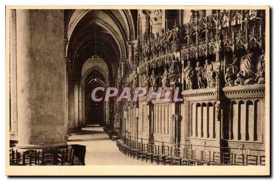 Chartres (Eure-et-Loir) — Intérieur de la Cathédrale - Le Déambulatoire — Les Éditions d'Art WON, Paris