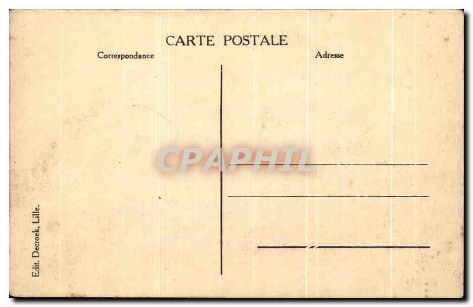CPA Lille Boulevard De La Liberte Militaria — Verso