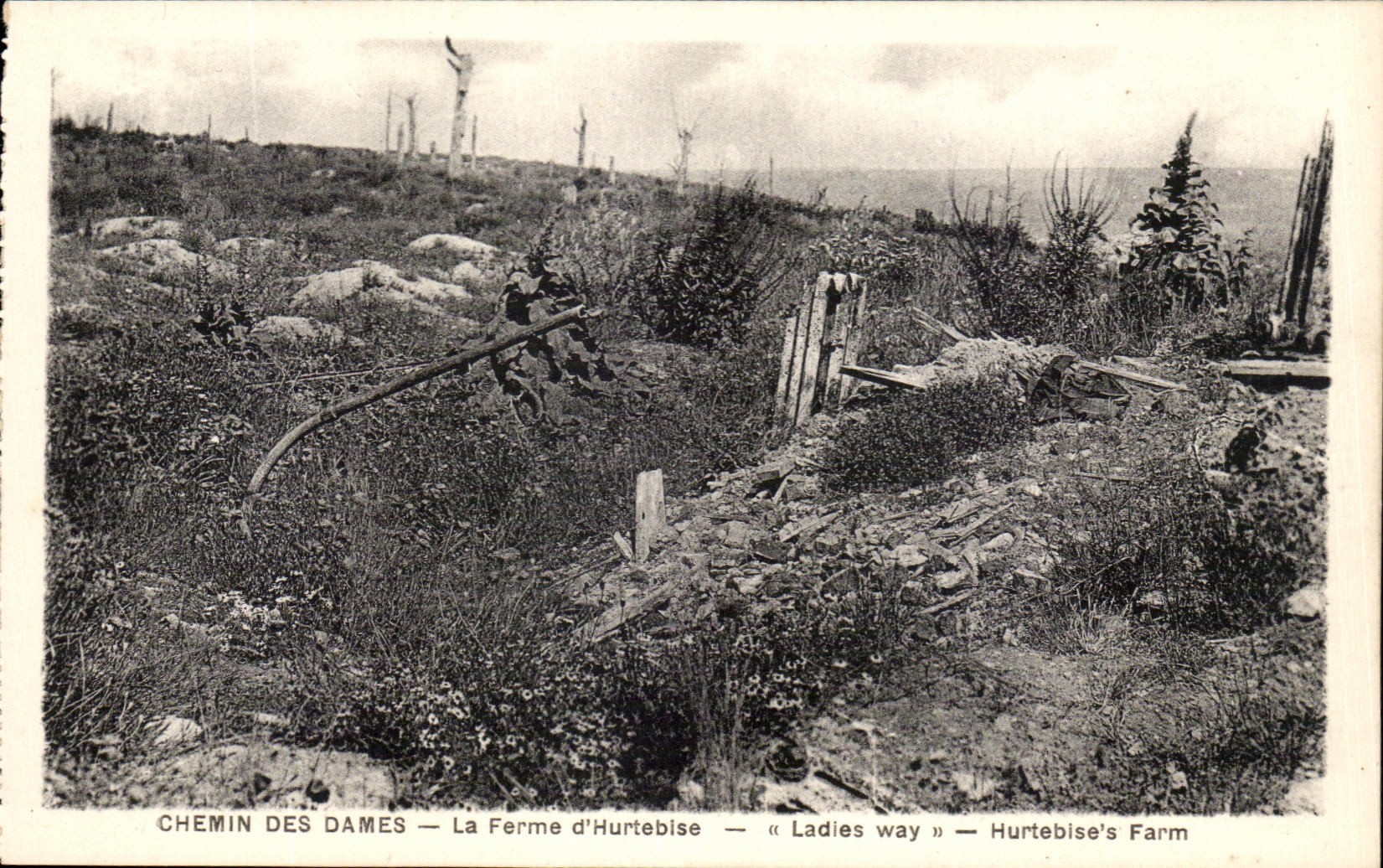 CPA Chemin Des Dames La Ferme d'Hurtebise