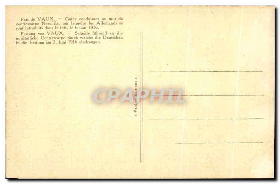 Fort de Vaux — Galerie conduisant au mur de contrescarpe Nord-Est — Verso
