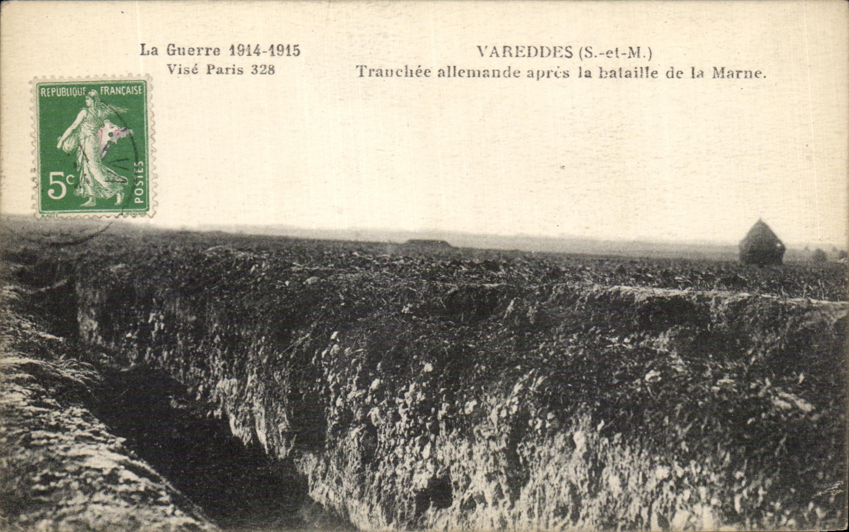 Tranchée allemande à Varedes (S.-et-M.) — après la bataille de la Marne — Visé Paris 328