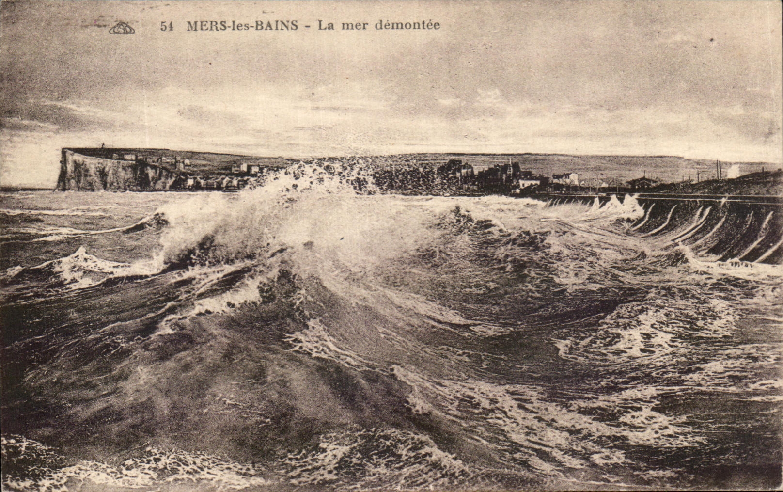 CPA Mers Les Bains La mer demontee