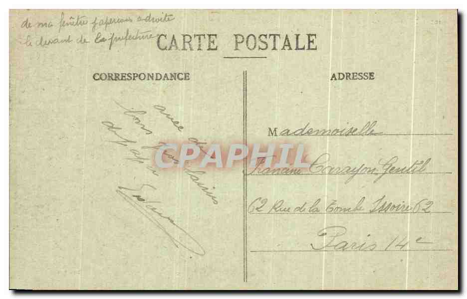 Troyes - Square de la Préfecture - Église St-Urbain — Collection F. C. n°109 — Rückseite