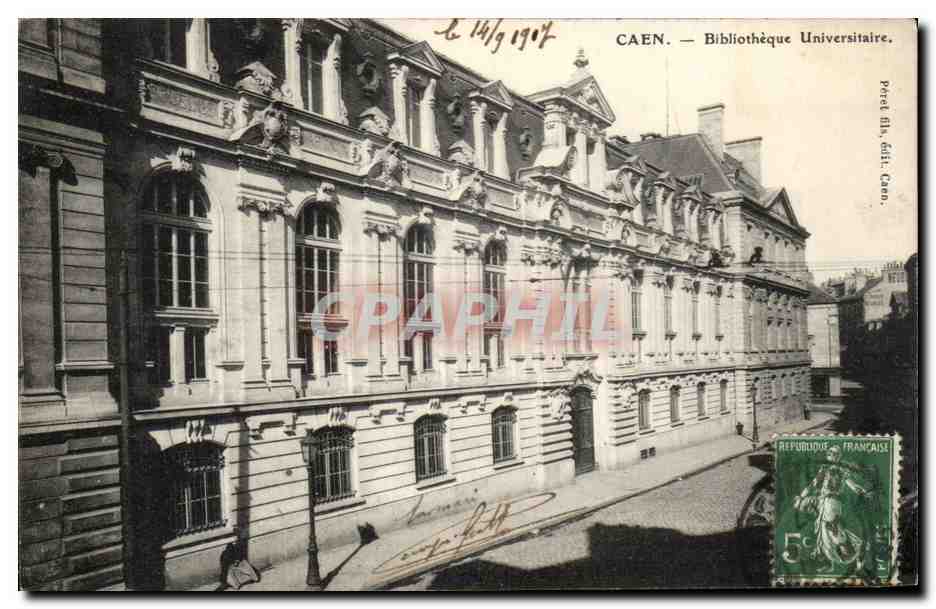 CPA Caen Bibliotheque Universitaire