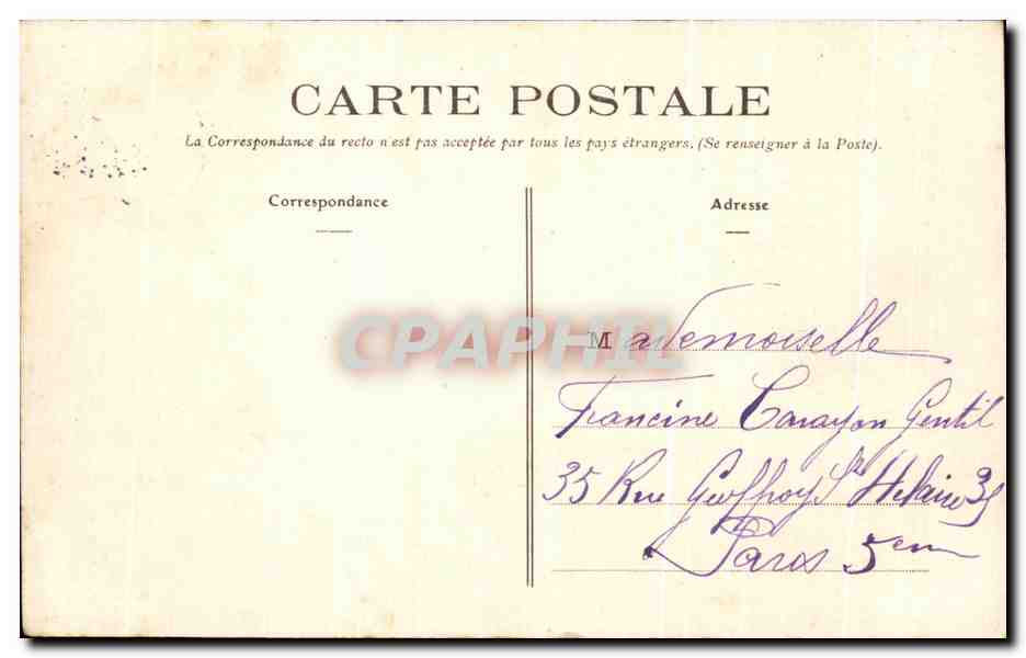 CPA Amgers Vue Generale — Rückseite
