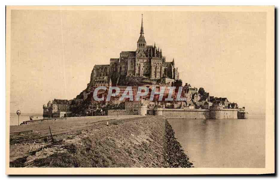 CPA Le Mont St Michel Le Mont a L'arrivee