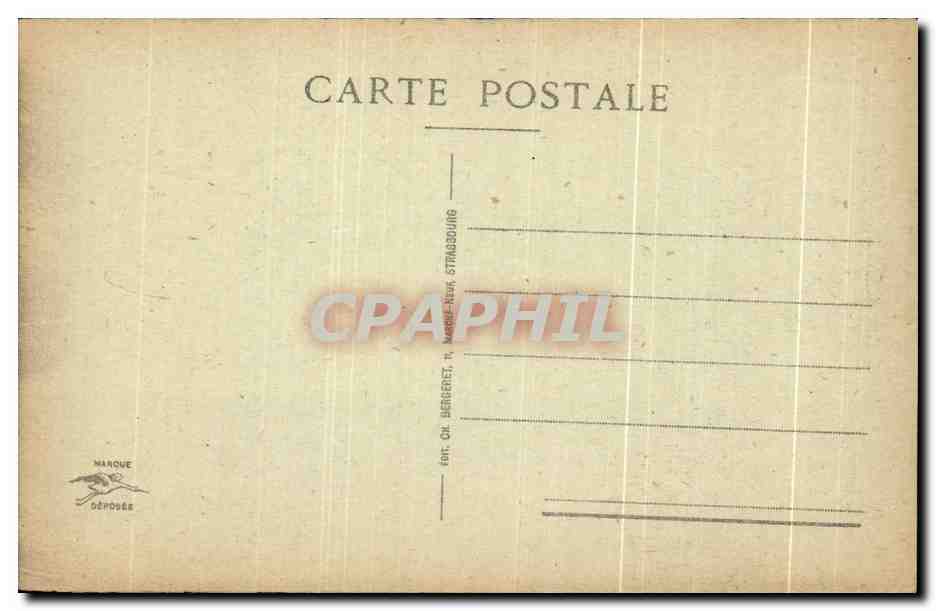 CPA Le Front des Vosees Reichckerkopf Tranchees Militaria — Rückseite