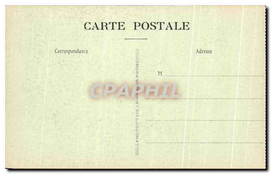 CPA Reims En Ruines Cote Sud de L'Eglise Saint Jacques Militaria — Verso