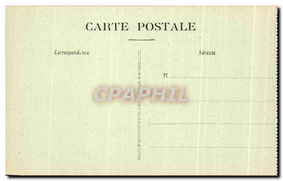 CPA Reims En Ruines Hotel de Ville Militaria — Verso