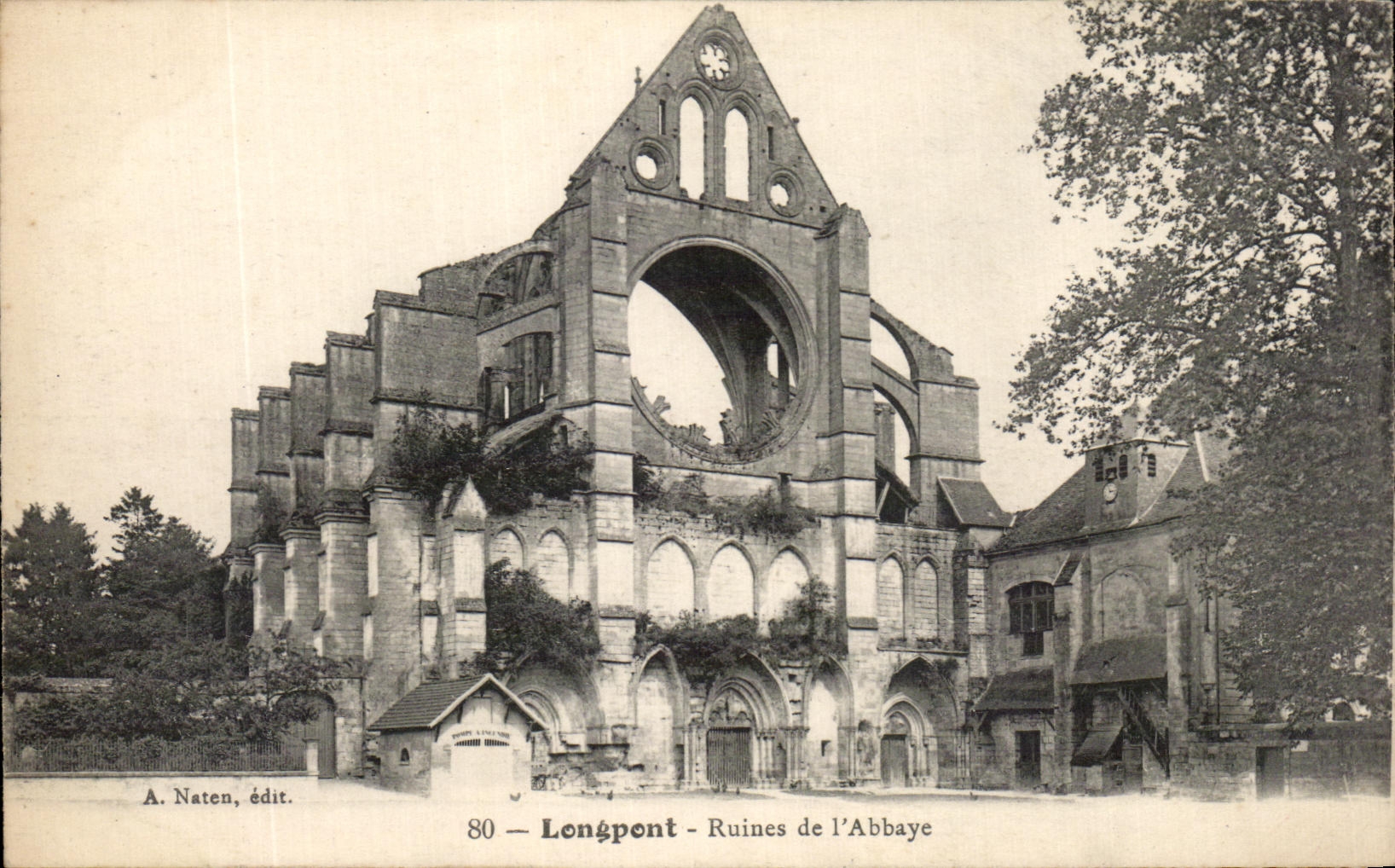 Ruines de l'Abbaye — Longpont — A. Naten, édit. n°80