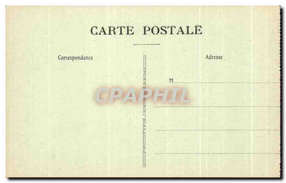 CPA Reims En Ruines Rue Carnot Entree de la Cour du Chapitre Militaria — Rückseite