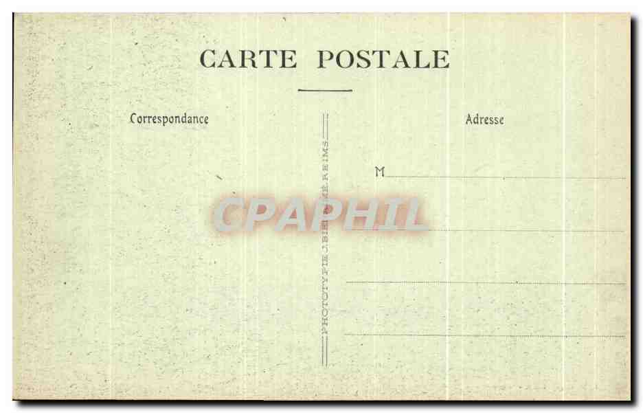 CPA Reims en Ruines Rue de l'Etape Militaria — Rückseite