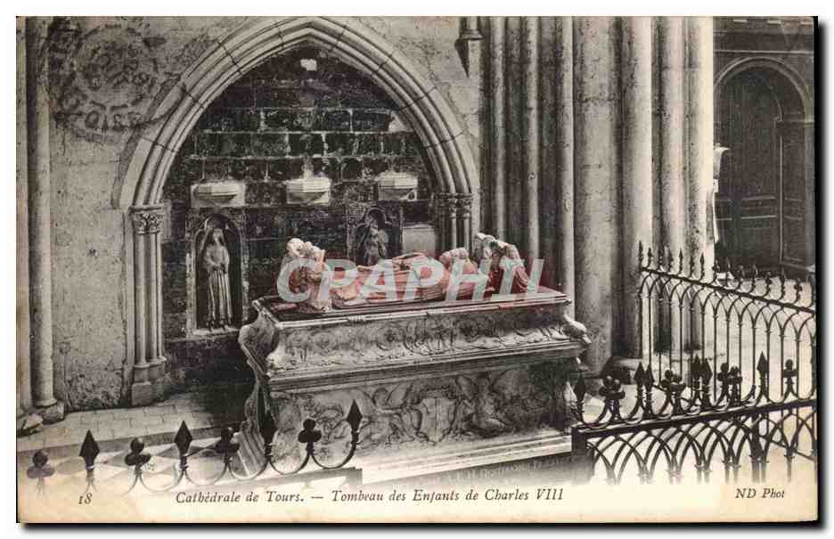 CPA Cathedrale de Tours Tombeau des Enfants de Charles VIII