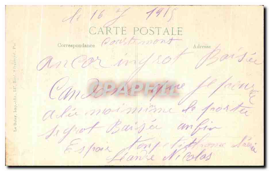 Reims — Précieux vitraux de la Cathédrale criblés de projectiles — 8me Série, éditeur (B.P.D.) — Rückseite