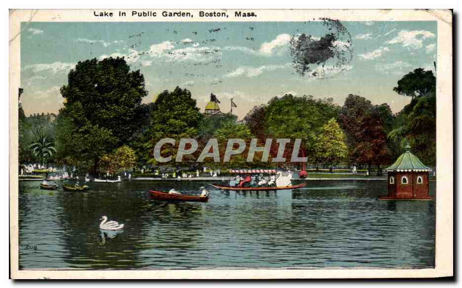 CPA Lake In Public Garden Boston Mass