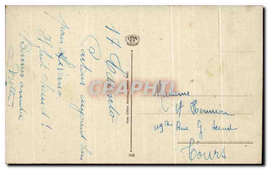 CPA Un Da Roma — Rückseite