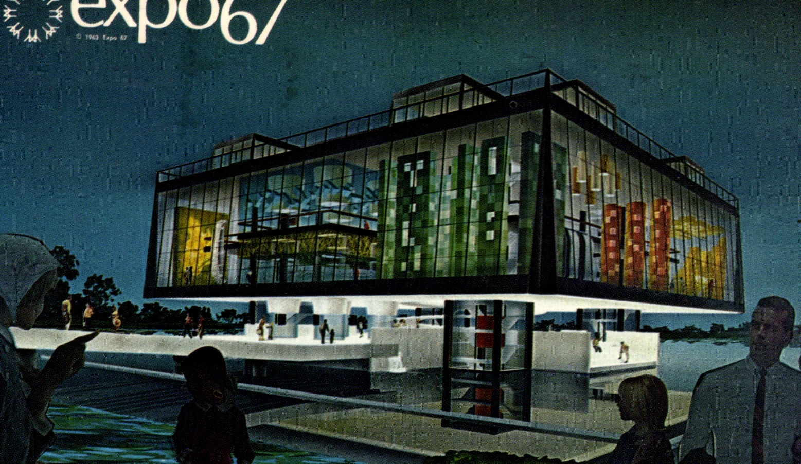 CPSM Montreal Canada Pavillon De La Province De Quebec Expo 67