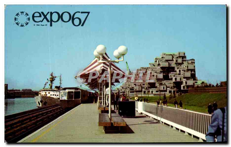 CPA Expo Monteral Canada Vue De La Cite Du Havre Expo 67