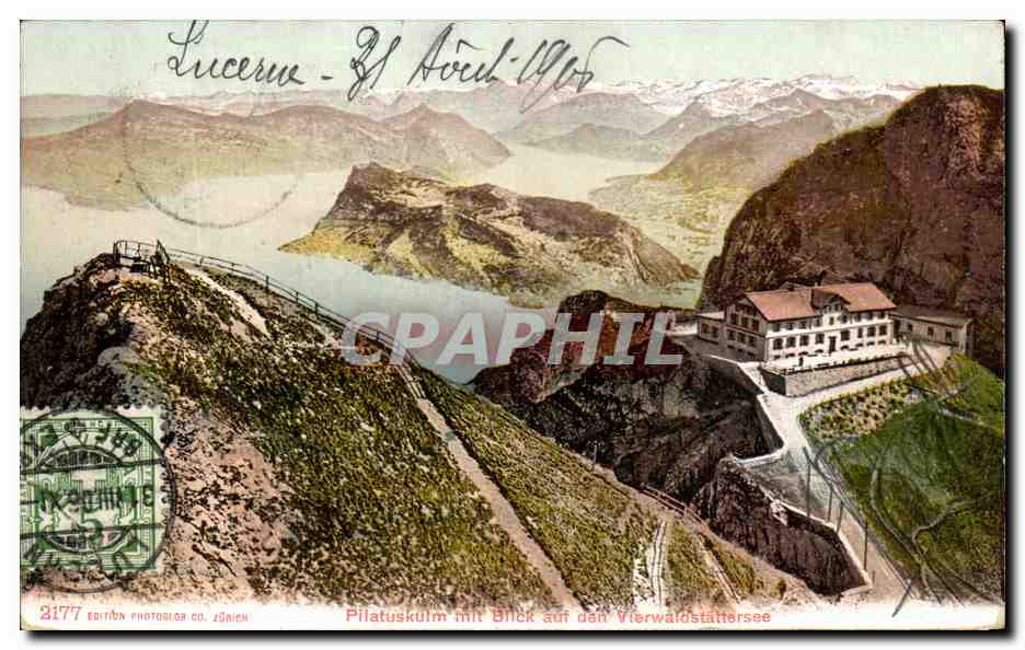 CPA Pilatuskulm Min Blick aut aen Vierwaldstattersee