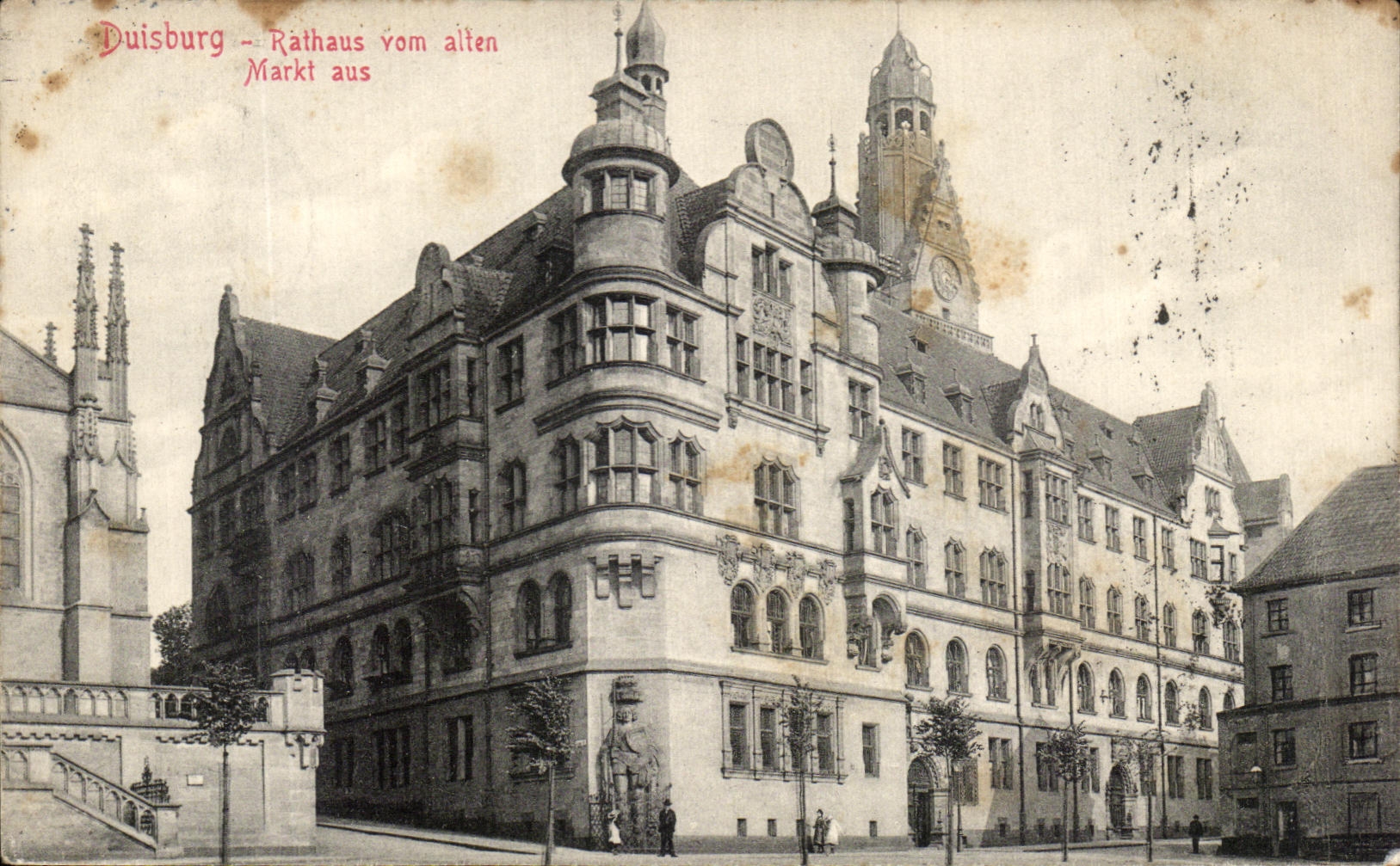 CPA Duisburg Rathus Vom Alten Markt Aus