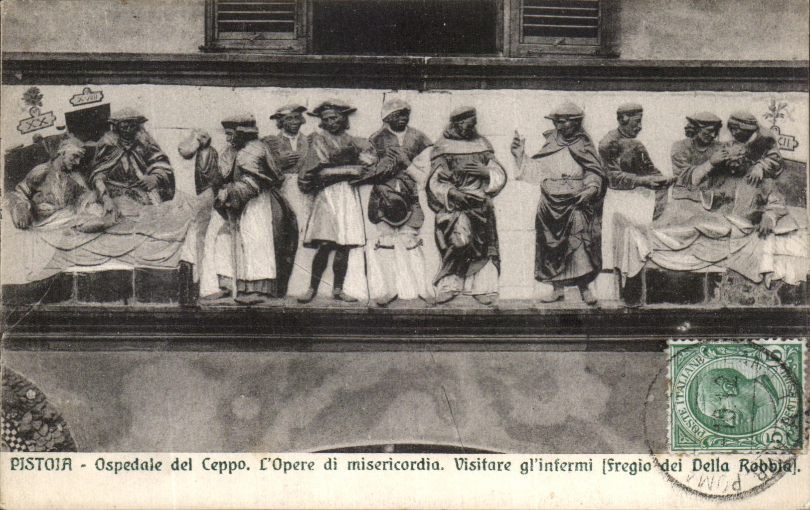 CPA Pistoia Ospedale del Ceppo l'Opere di Misericordia Visitare gl'infermi 