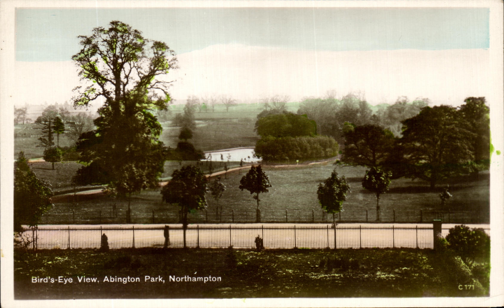 CPA Bird Eye View Abington Park Northampton